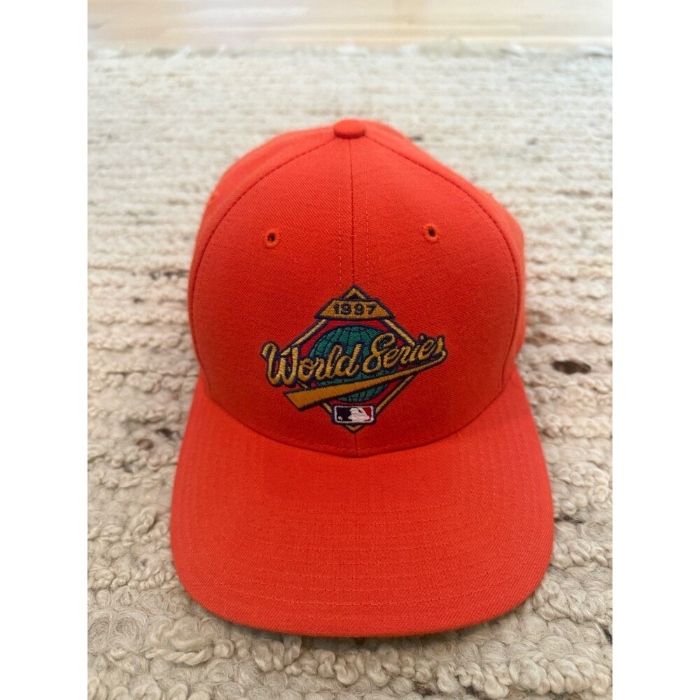 Vintage 1997 World Series MLB Snapback Hat Orange Twins Enterprise One Size